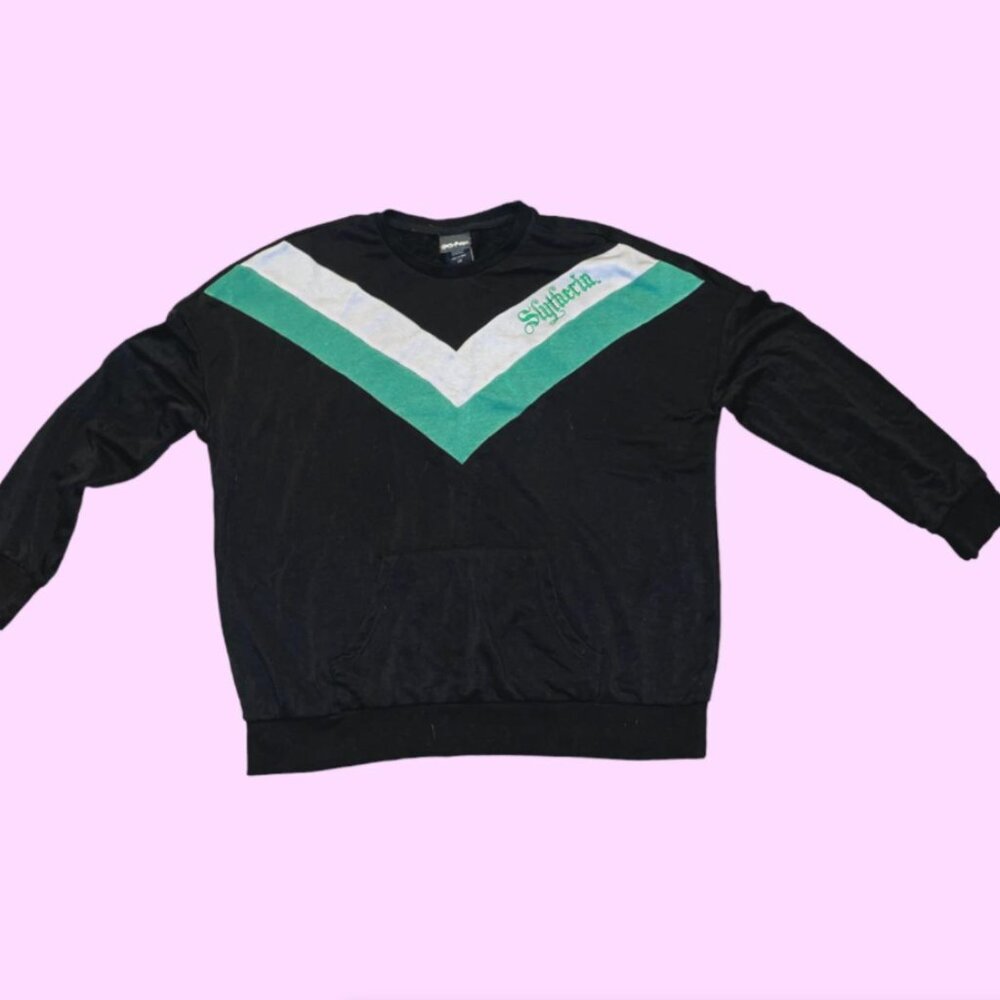 Harry Potter Slytherin Striped Green Sweater